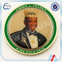 Souvenir époxy ZULU king pièces en alliage de zinc choix de qualité